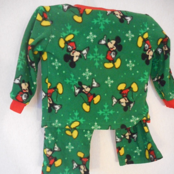 Disney Size 2T two piece fleece pajamas Mickey - Picture 3 of 3